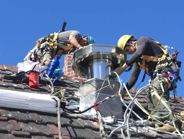 Protective chimney cap installed by Windsor Chimney Sweep in Windsor, CO