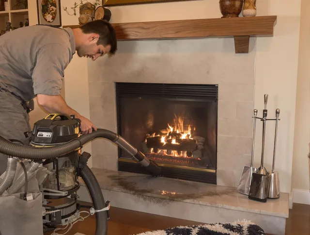 Routine fireplace upkeep by Windsor Chimney Sweep in Windsor, CO
