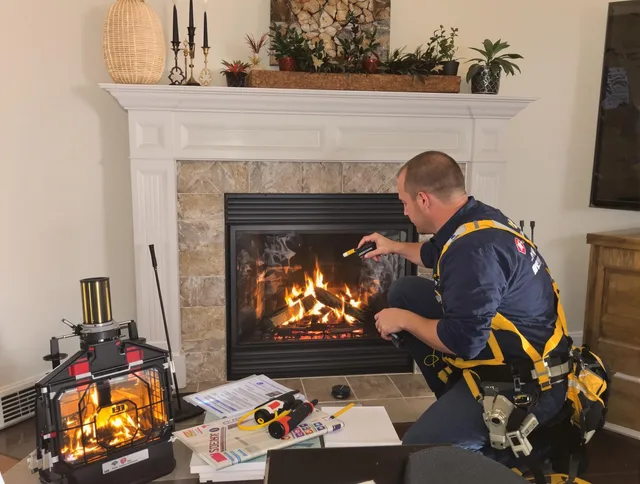 Safety-focused fireplace inspection by Windsor Chimney Sweep in Windsor, CO